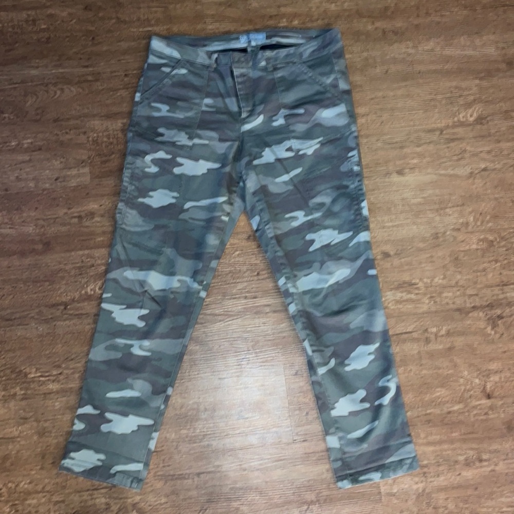 wit and wisdom camo straight leg pants